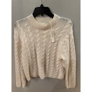 Vince Cable Knit Wool/cashmere Blend Crewneck Sweater cream size medium